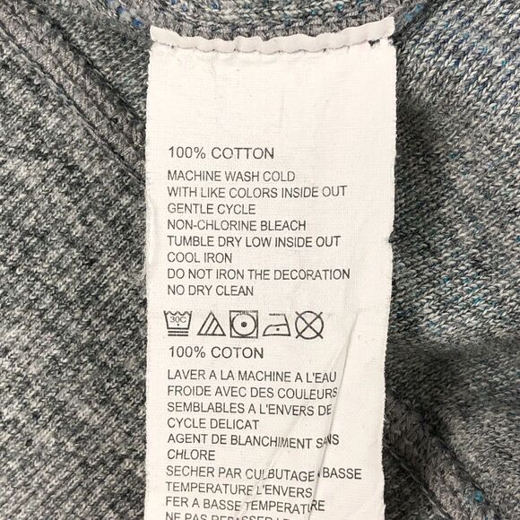 Tommy Bahama Sweater Mens Small Blue Gray Striped Crew Neck 100% Cotton - Picture 9 of 16